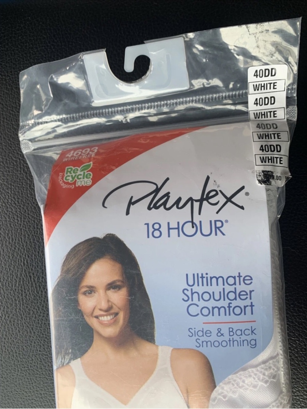 Playtex 18 Hour Ultimate Shoulder Comfort Bra - White 40DD - Picture 2 of 6
